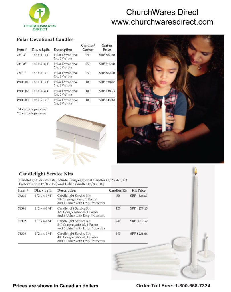 Candlelight Service Kits P3 Churchwares Direct