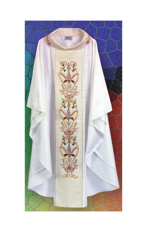 Silk Hand-Embroidered Chasuble - $1,680